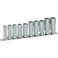 Hazet Set di chiavi a bussola (es.) 880LG/10H cava quadra 10 mm (3/8 di pollice) profilo di trazione esagonale esterno 10 - 19 N. di utensili: 10