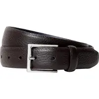 Hackett per uomo. HM4100065 Cintura in pelle marrone ciottolo (32), Classico