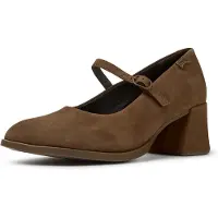 Camper per donna. K201799-008 Scarpe con tacco in pelle Kora marrone (41), 5 a 8cm, Nessuno, Classico