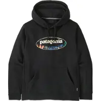 Patagonia 95 Oval Logo Uprisal Hoody Felpa con cappuccio Uomo (XS, nero)
