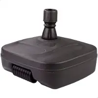 Aktive Poliresina 52x52x39 Cm Supporto per ombrellone Nero Nero Taglia unica