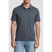 Calvin Klein Ss Slim Supima Logo Polo Dark Slate Taglia: M | Polo Outlet | Uomo