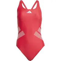 Adidas Women's 3 Bar Logo C-Back Suit Costume intero Donna (42, rosso)