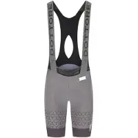 Q36.5 Women's Dottore Pro Bib Shorts Signature Pantaloni da ciclismo Donna (L, grigio)