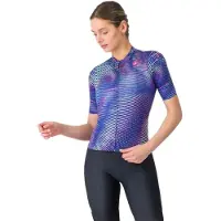 Castelli Women's Cosmic Vortex Jersey Maglietta da ciclismo Donna (S, lilla)