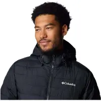 Columbia - Piumino isolante e idrorepellente - Powder Lite II Hooded Jacket Collegiate Navy in Pelle - Taglia S - Blu navy