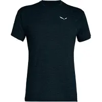 Salewa Puez Melange Dry S/S Tee T-shirt Uomo (58, blu/nero)