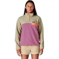 Patagonia - Pile calda e comoda con zip - W's LW Synch Snap-T P/O Sunshine Natural per Donne in Nylon - Taglia S - Beige