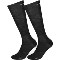 Super.natural Wool Guardians Longsocks 2-Pack Calze merino (36-39, nero)