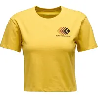 Black Diamond Women's Faded Crop S/S Tee T-shirt Donna (L, giallo)