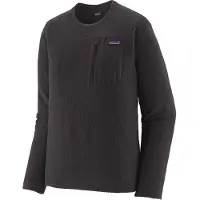 Patagonia R1 Air Crew Pullover in pile Uomo (XS, grigio)