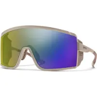 Smith - Occhiali da sole fotocromatici - Pursuit Matte Summit ChromaPop Glacier Photochromic Yellow Violet Mirror in Pelle - Beige