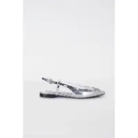 Moschino Goatskin Ballerina Silver Taglia: 36 | Ballerine Outlet | Donna | Grigio