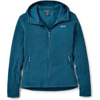 Rab Women's Stavel Hoody Giacca in pile Donna (42, blu)