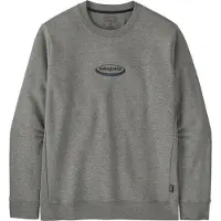 Patagonia 95 Oval Logo Uprisal Crew Sweatshirt Maglione Uomo (XS, grigio)