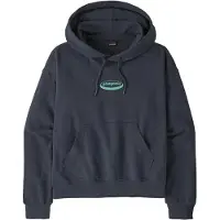 Patagonia Women's 95 Oval Logo Daily Hoody Felpa con cappuccio Donna (L, blu)
