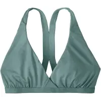 Patagonia Women's Bottom Turn Top Parte superiore bikini Donna (XS, turchese)