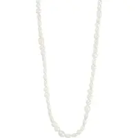 Pilgrim Collana 'Elliana' argento / bianco perla