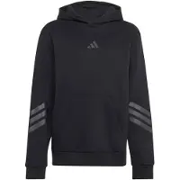 Adidas Kid's Future Icons 3 Stripes Oversized Hoodie Felpa con cappuccio Bambini (164, nero)