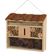 Progarden Albergo per insetti con tetto in legno, 29,5 x 10 x 28,5 cm