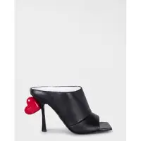 Moschino Goatskin Mules Black Taglia: 39 | Tacchi Alti Outlet | Donna | Nero