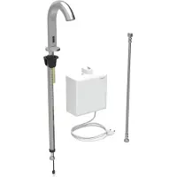 Geberit Robinetterie de lavabo Piave, saillie 167 mm, alimentation au réseau, sans mélangeur, avec boîtier de fonction AP, 116.161.SN.1, 116.161.SN.1
