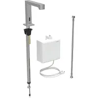 Geberit Robinetterie de lavabo Brenta, saillie 195mm, sans mélangeur, alimentation au réseau, avec boîtier de fonction AP, 116.171.SN.1, 116.171.SN.1