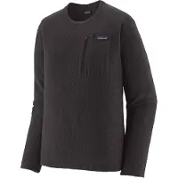 Patagonia - Maglia a maniche lunghe da uomo - M's R1 Air Crew Black per Uomo - Taglia S - Nero