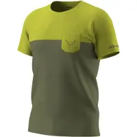 Dynafit Transalper Pocket S/S Tee Maglia da corsa Uomo (S, olivia)