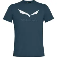 Salewa Solidlogo Dry T-Shirt Maglia funzionale Uomo (50 - L, blu)