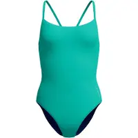 Speedo Women's Solid Racerback 1 Piece Costume intero Donna (L, turchese)