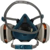 3M respiratore a chiusura rapida 6502QLKIT-1, A2P3, per lavori di verniciatura e pesticidi, con valvola di raffreddamento, riutilizzabile