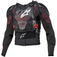 Alpinestars Giacca Protettiva Bionic Tech V3 Black White Red, Taglia: XXL