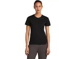 Icebreaker Women's 150 Merinofine Ace S/S Tee Maglia merino Donna (S, nero)