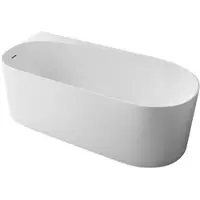 NEXTREND - GmbH Vasca da bagno freestanding ONDA CORNER - Acrilico - Bianco, lucido - Installazione a sinistra - 170 x 78 x 58 cm