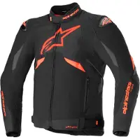 Alpinestars Giacca T-GP R V3 Drystar Black Red Fluo White, Taglia: XXL