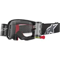 Alpinestars Maschera Supertech Corp Roll Off Black Grey Clear Roll Off, Taglia: One Size