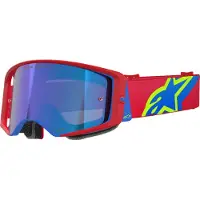 Alpinestars Maschere Supertech Corp Absolute Vision Red Blue Mirror Blue, Taglia: One Size