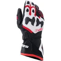 Alpinestars Guanti SP-9 Black White Bright Red, Taglia: XL