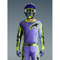 Alpinestars Maglia Racer Portl 2026 Purple Yellow Fluo