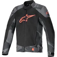 Alpinestars Giacca T-SP X Superair Gray Camo Red Fluo