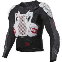 Alpinestars Giacca Protettiva Honda Bionic Plus V2 Black White Blue Bright Red