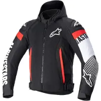 Alpinestars Giacca Zaca Air Black White Red Fluo, Taglia: M