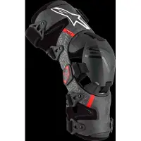 Alpinestars Ginocchiere Supertech Rk-10 Plasma Black Red, Taglia: XL