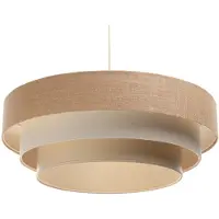 Maco Design Lampada a sospensione Boho, crema/beige, Ø 60 cm, altezza 20 cm, iuta
