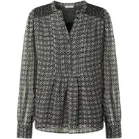 Pepe Jeans per donna. PL3051251 Bella camicetta nera (M), Nero, Casual, Poliestere, Manica lunga