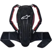 Alpinestars Paraschiena Nucleon Kr-2 Black Smoke Red, Taglia: XL