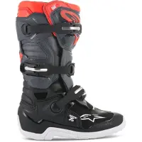 Alpinestars Stivali Tech 7S Ragazzo Black Dark Gray Red Fluo