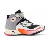 Alpinestars Scarpe Da Moto CR-X Drystar White Mid Gray Black Diva Pink