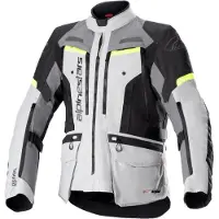 Alpinestars Giacca Bogotá Pro Drystar Ice Gray Dark Gray Yellow Fluo, Taglia: XXL